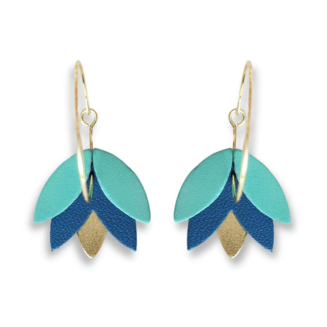 Boucles d’oreilles Clyde bleu