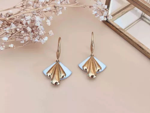 Boucles d’oreilles l’harmonieuse blanc