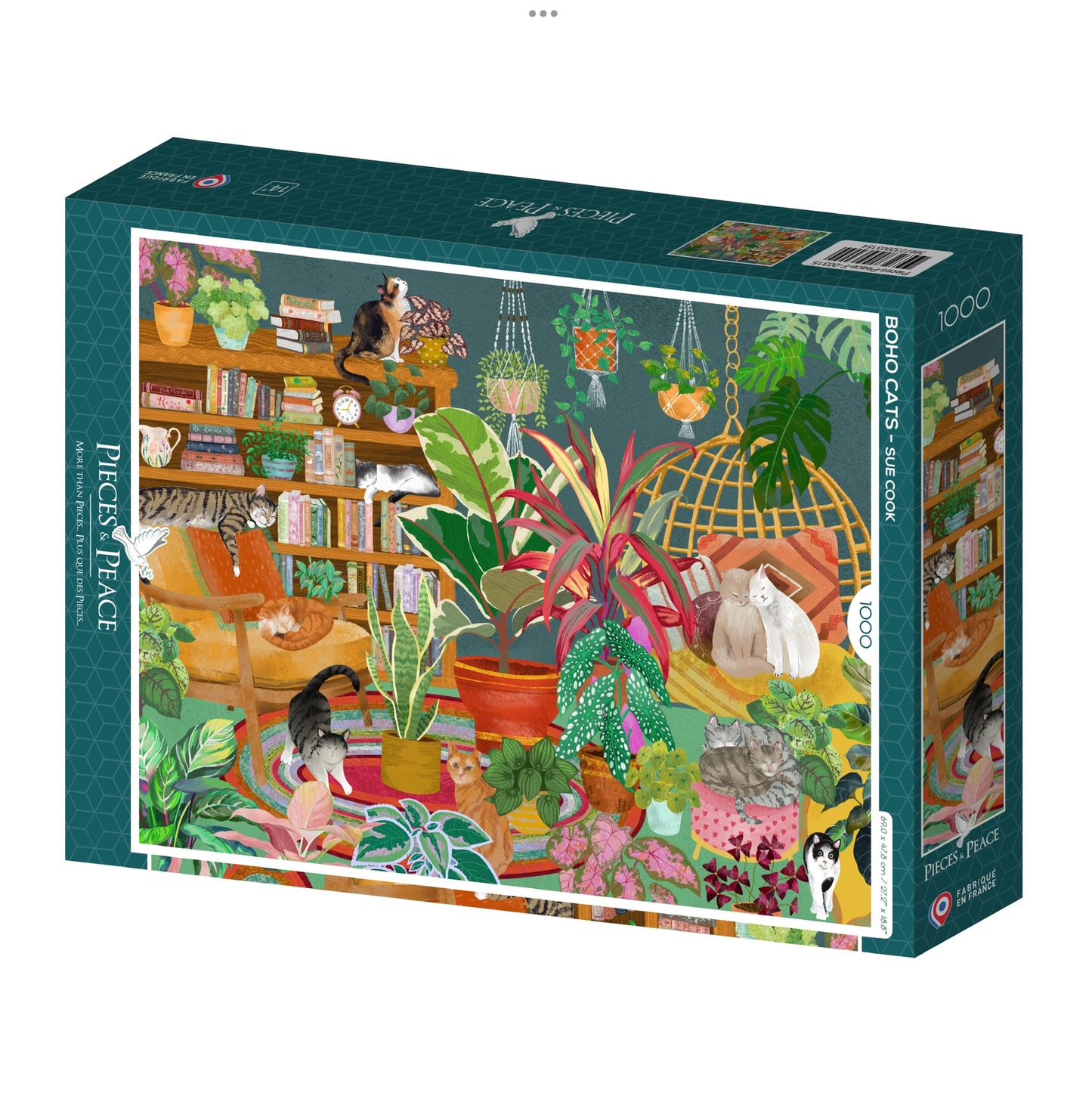 Puzzle Boho cats 1000 pièces