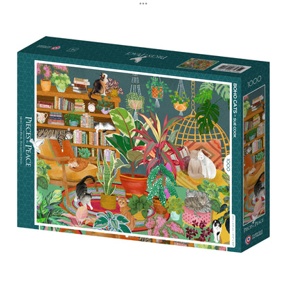 Puzzle Boho cats 1000 pièces