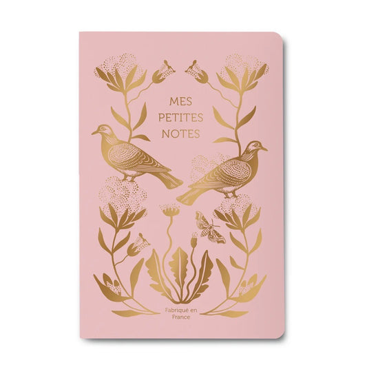 Carnet Dos Carré Coton rose