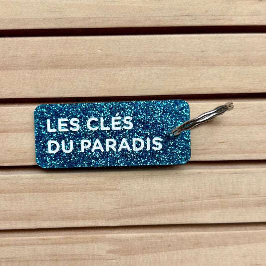Porte-clés Les clés du paradis bleu