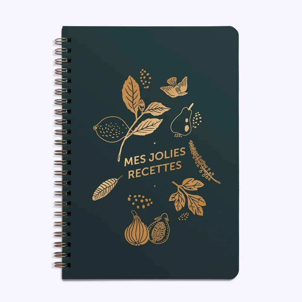 Carnet de Recettes Happy fruit vert sapin