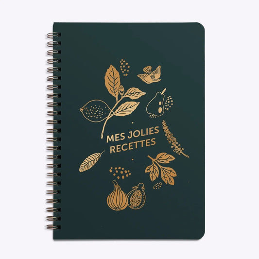 Carnet de Recettes Happy fruit vert sapin