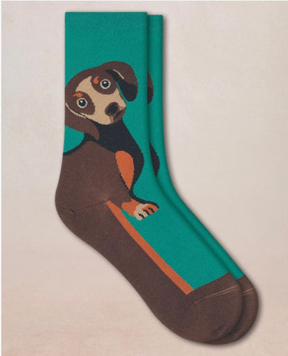 Chaussettes Teckel Malachite T36/40