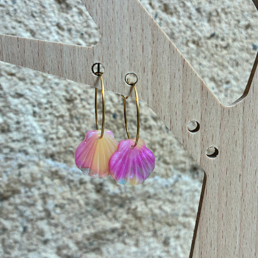 Boucles d’oreilles Ariel pastel