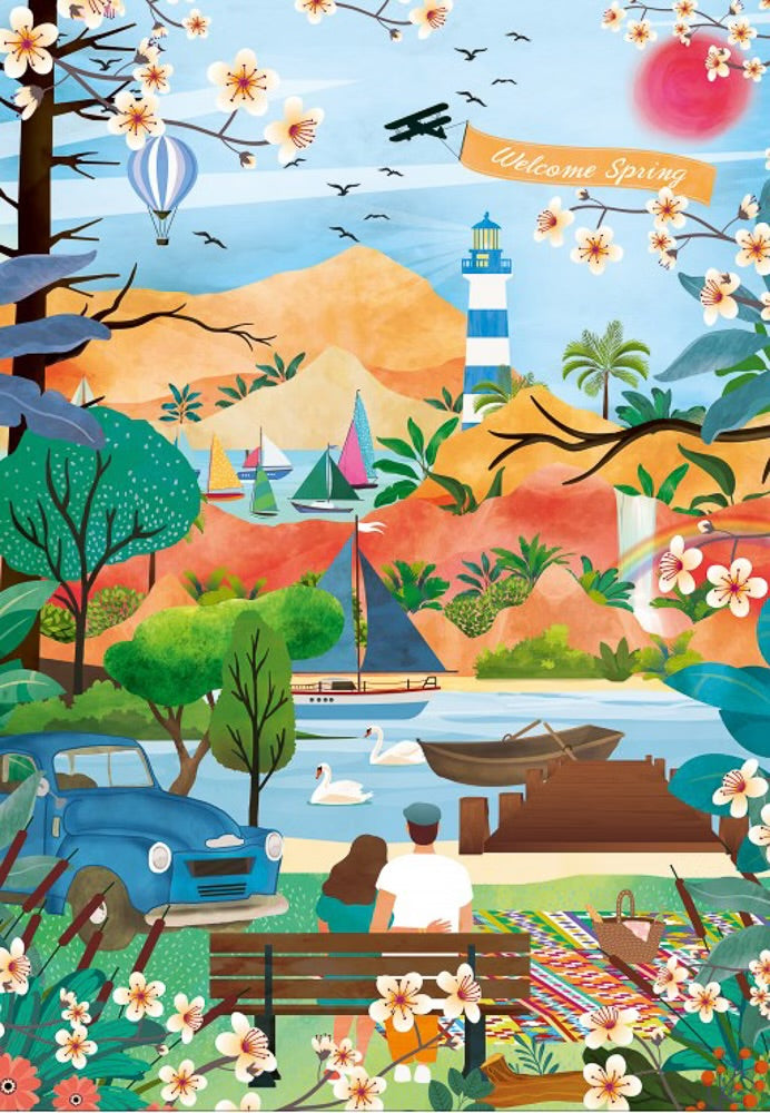 Puzzle Welcome Spring 1000 pièces