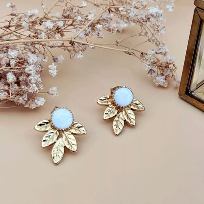 Boucles d’oreilles L’essentielle nacre blanche