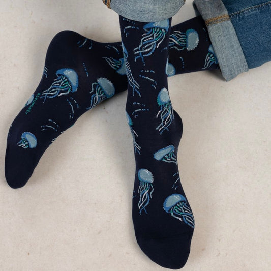 Chaussettes Coton Méduses Encre  T43/46