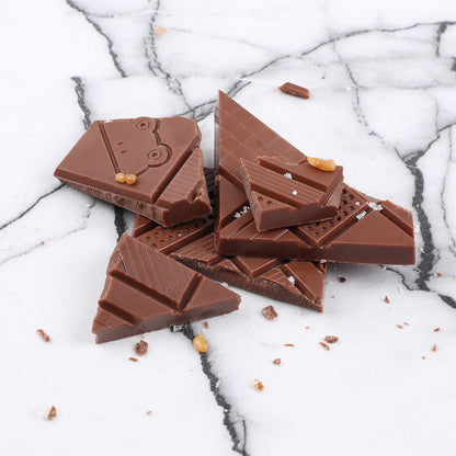 Tablette lait, caramel et sel de Guérande - Bio - Joconde