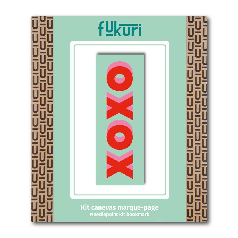 Kit de canevas marque-pages Xoxo