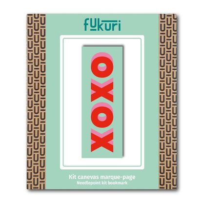 Kit de canevas marque-pages Xoxo