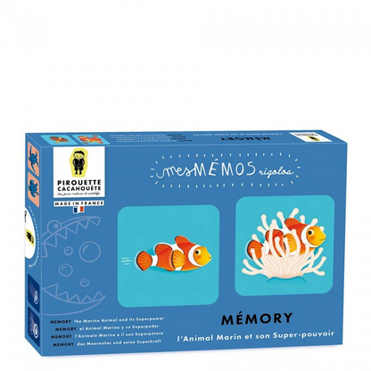 Jeu mémo L’animal marin et son super pouvoir