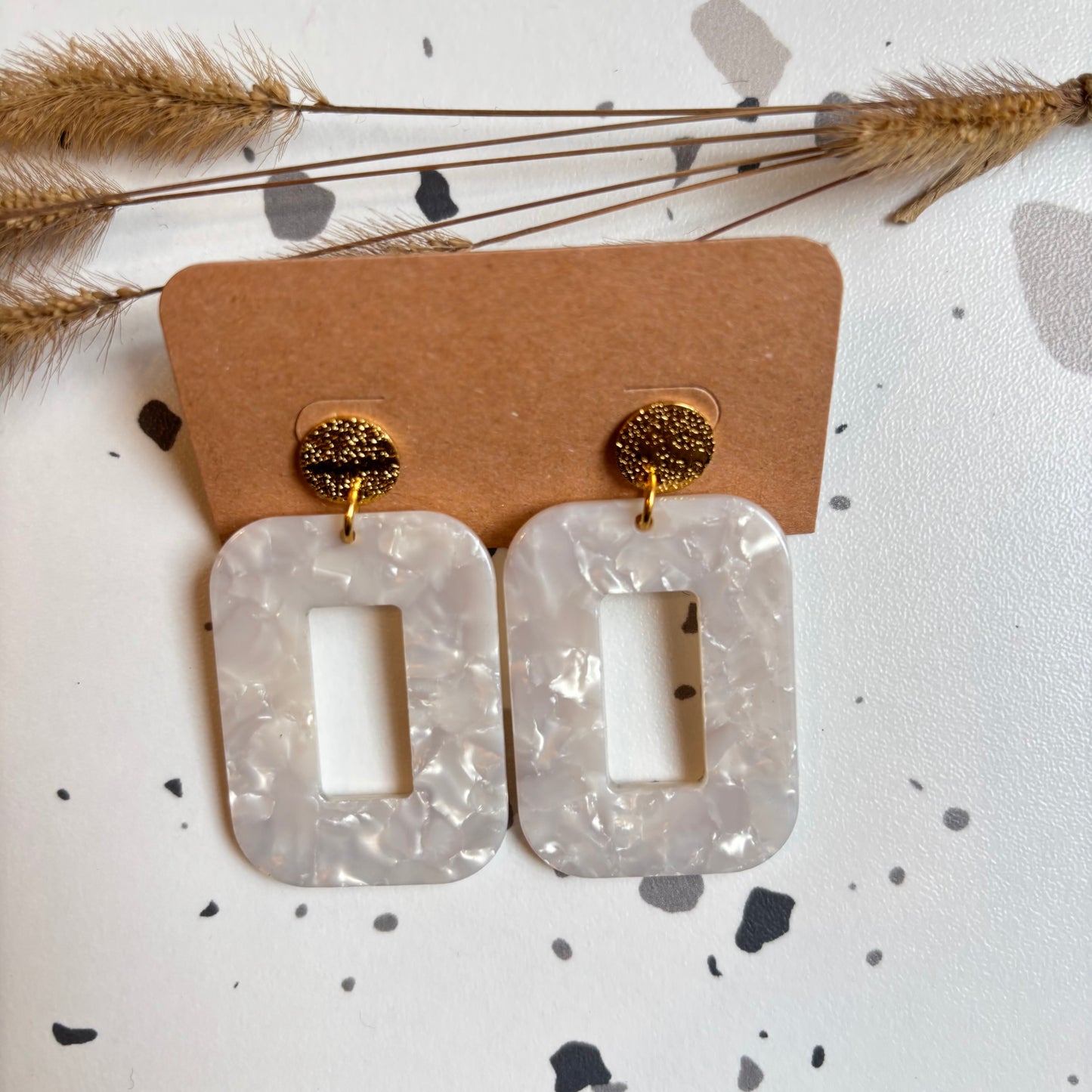Boucles d’oreilles Carla nacré