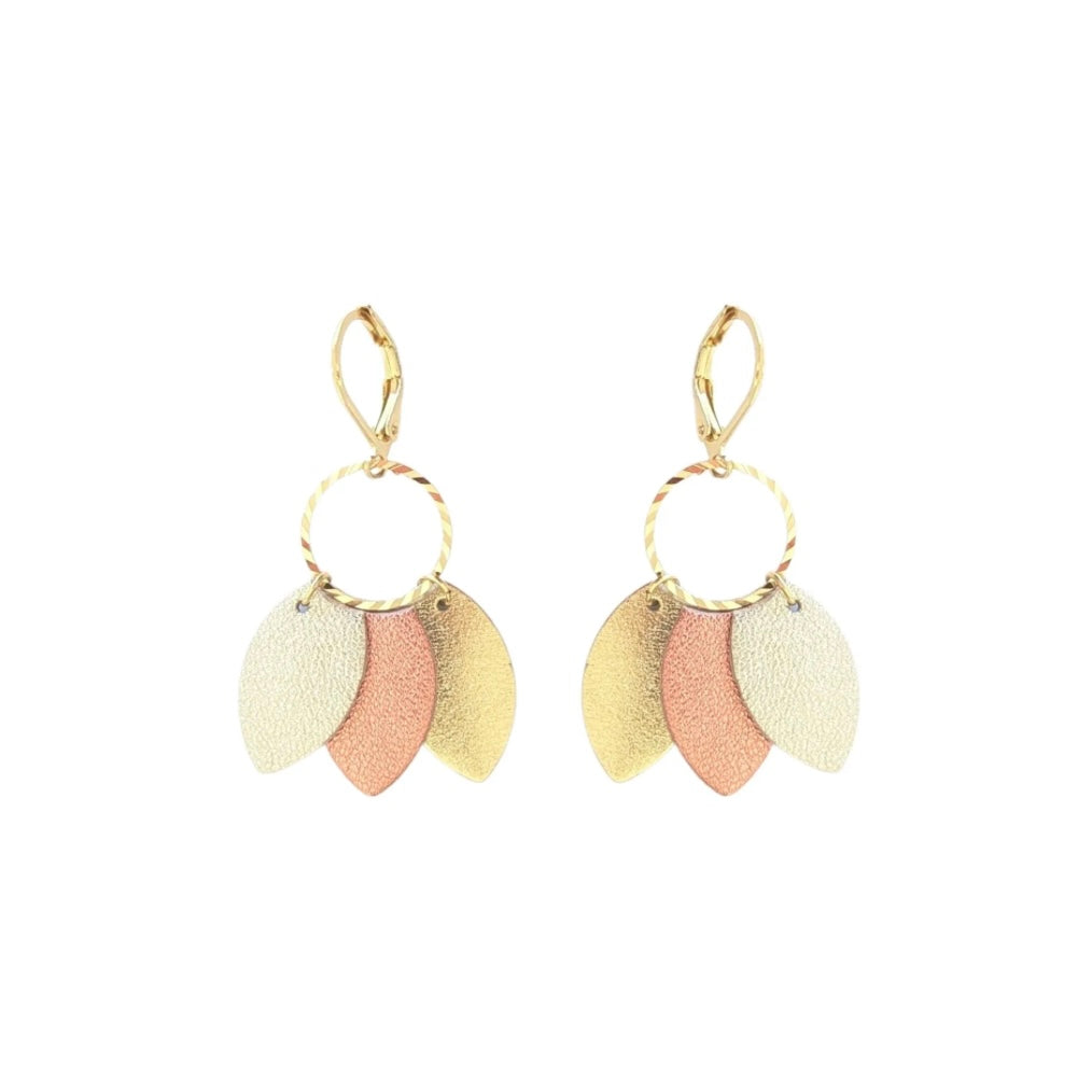 Boucles d’oreilles Kali rose