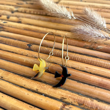 Boucles d’oreilles Flavie marbré