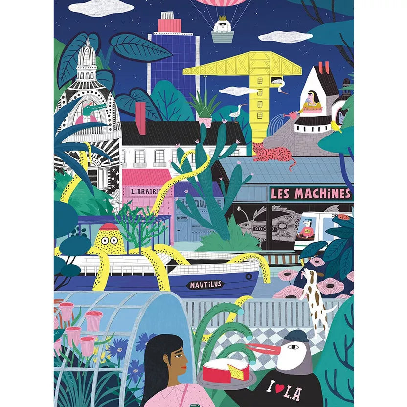 Mini Puzzle Nantes extraordinaire de nuit 96 pièces