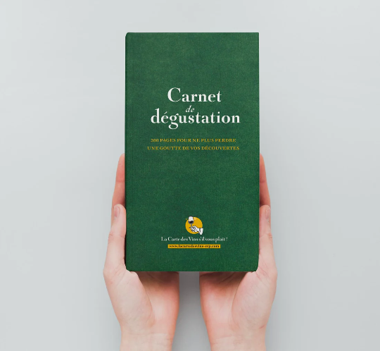 Carnet de dégustation vert - 200 pages