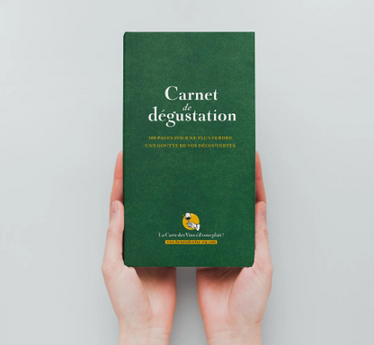 Carnet de dégustation vert - 200 pages