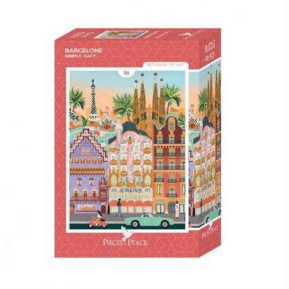 Mini Puzzle Barcelone 96 pièces