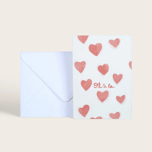 Carte double avec enveloppe - Passionate « Ohlala »