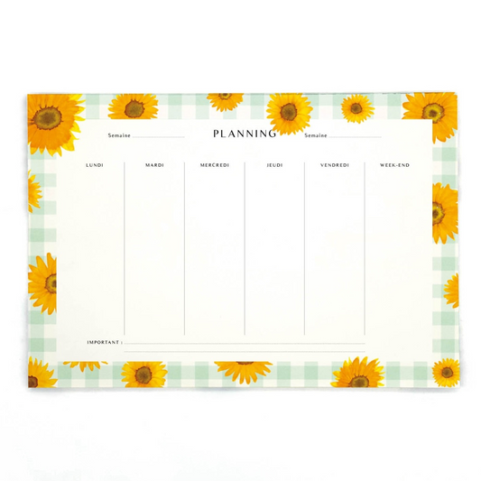 Semainier Tournesols