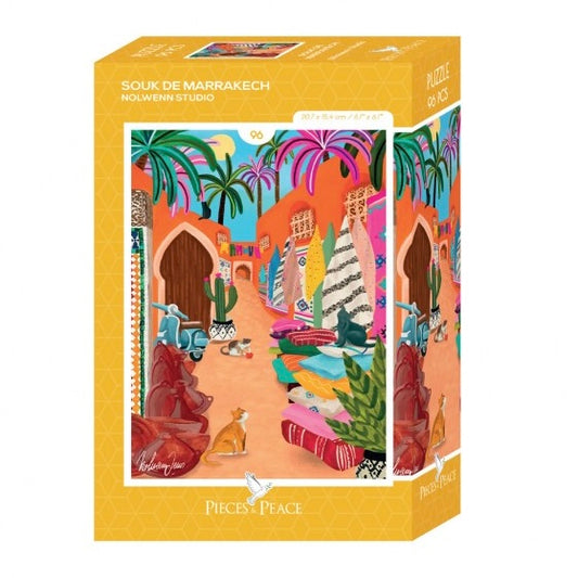 Mini Puzzle Souk de Marrakech 96 pièces