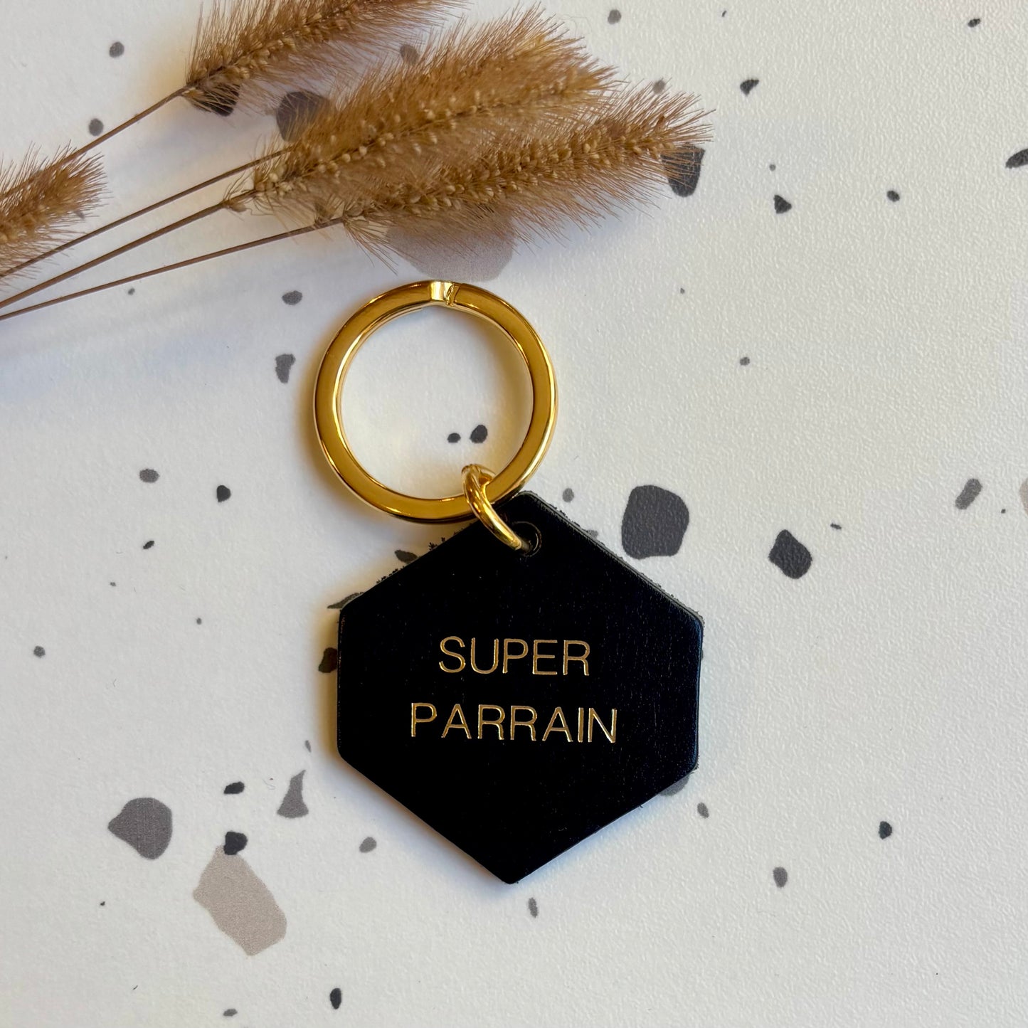 Porte-clés Super parrain