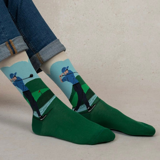 Chaussettes Coton Golfeur Vert  T39/42 / T43/46