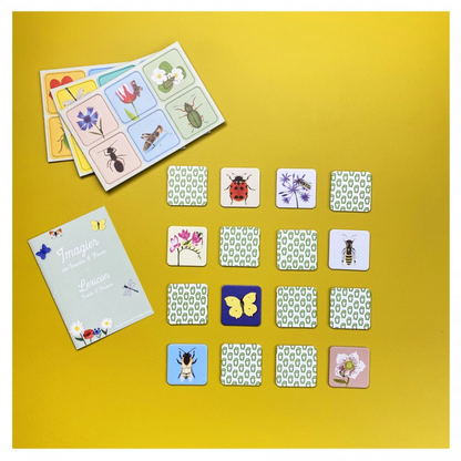 Jeu mémo L’insecte et sa fleur