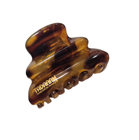 Pince à cheveux wavy écaille léopard