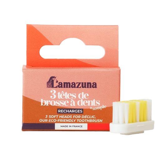Recharge 3 têtes de brosses à dents souple