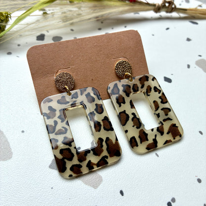 Boucles d’oreilles Carla Léopard