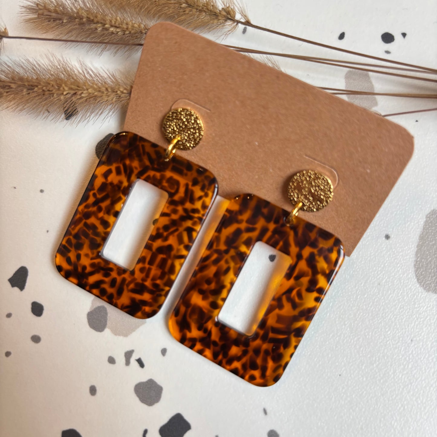 Boucles d’oreilles Carla moucheté