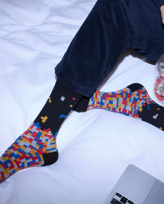 Chaussettes Tetris noir T43/46