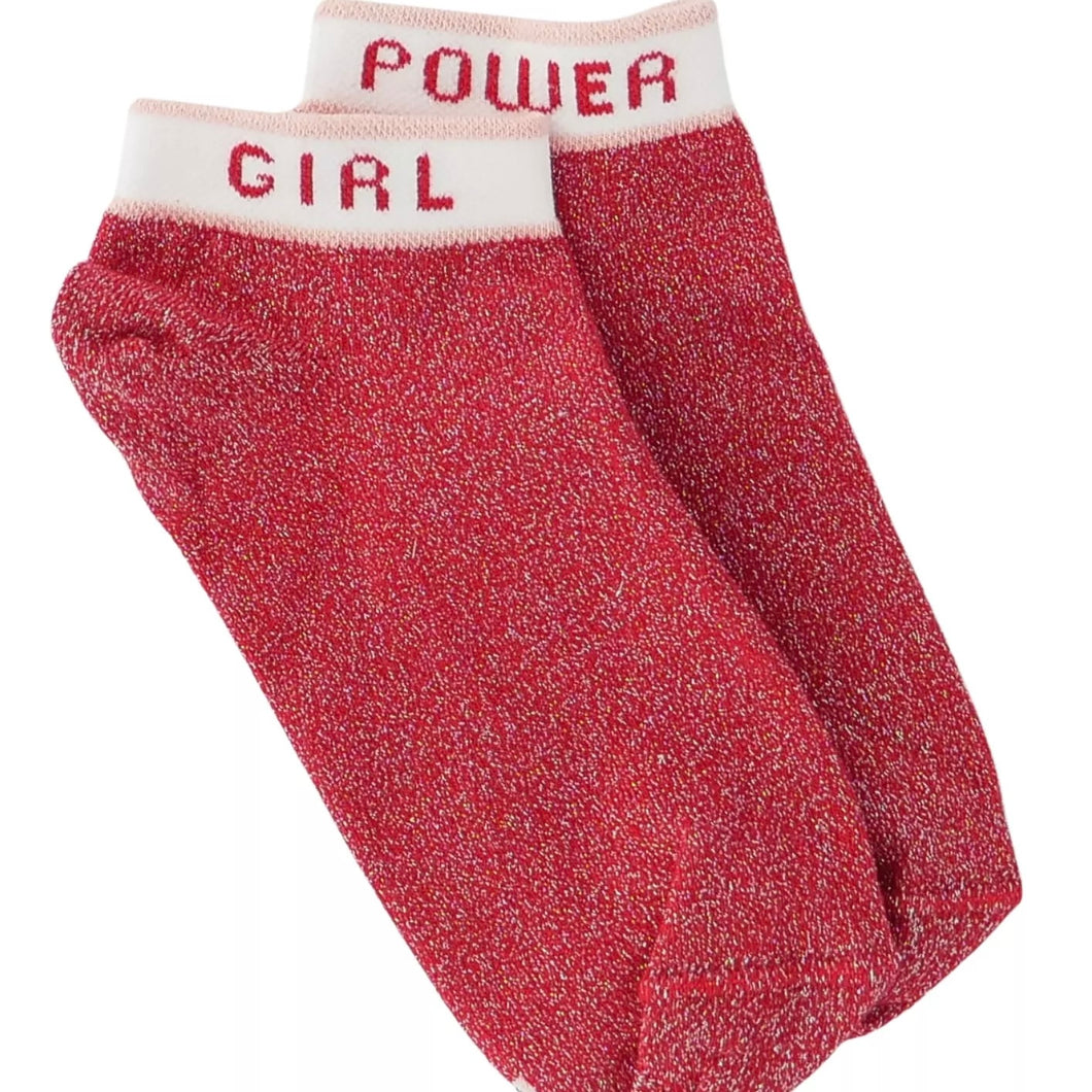 Socquettes girl power rouge T36-41
