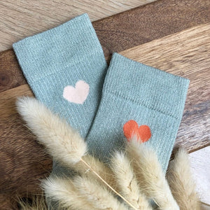 Chaussettes La femme Adèle vert d’eau