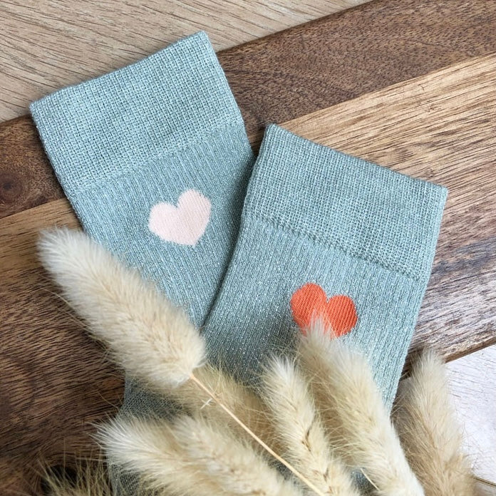 Chaussettes La femme Adèle vert d’eau