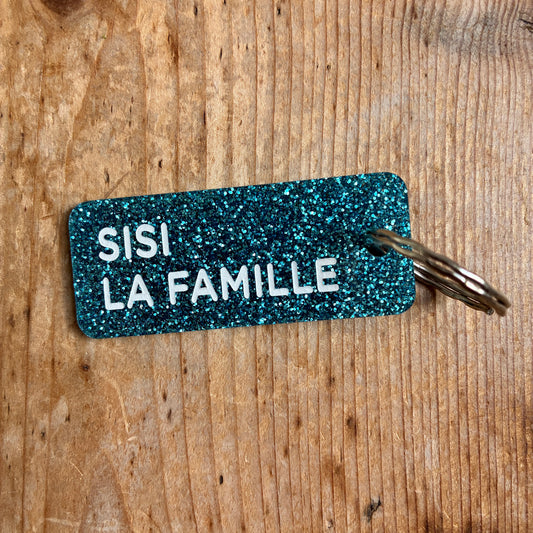 Porte-clés Sisi la famille bleu