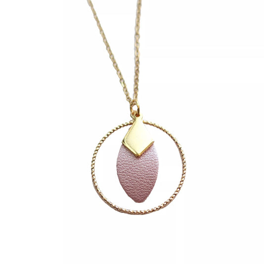 Collier Lou rose nacré