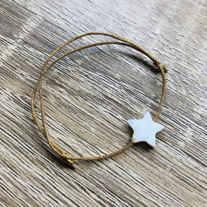Bracelet Camille nacre doré enfant