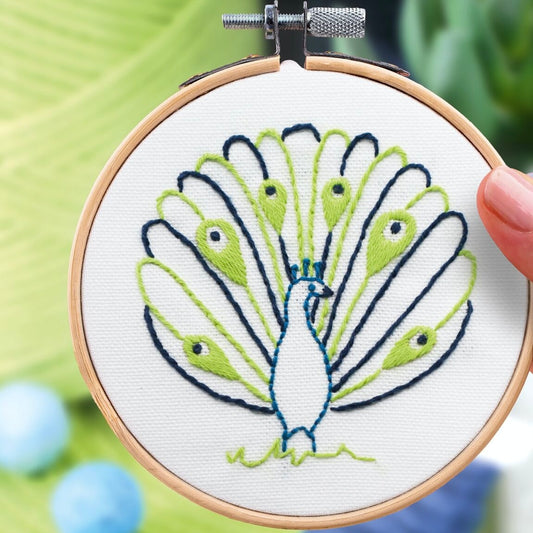 Kit de broderie Paon