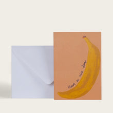 Charger l&#39;image dans la galerie, Carte double avec enveloppe - Big banana &quot;Have a nice day&quot;
