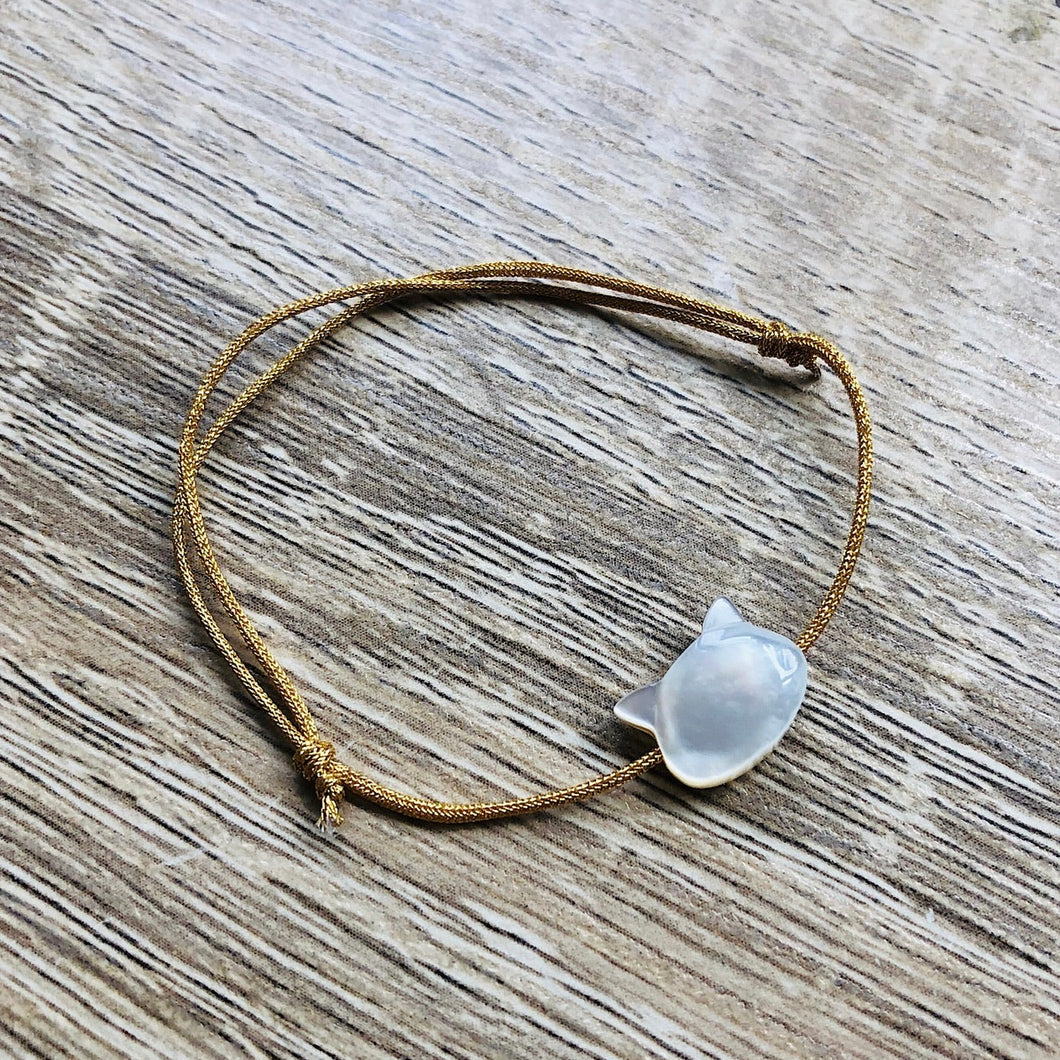 Bracelet Camille nacre doré enfant