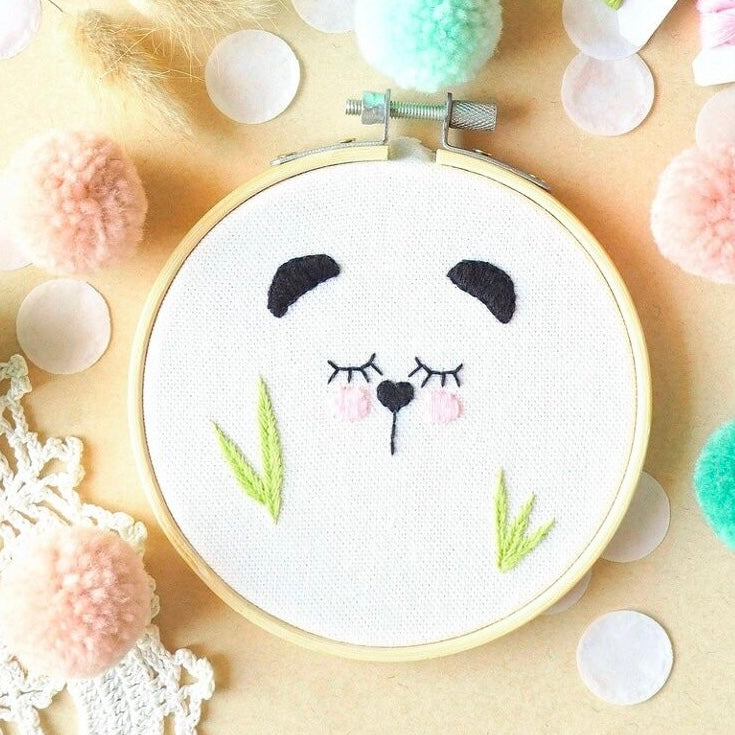 Kit de broderie Panda