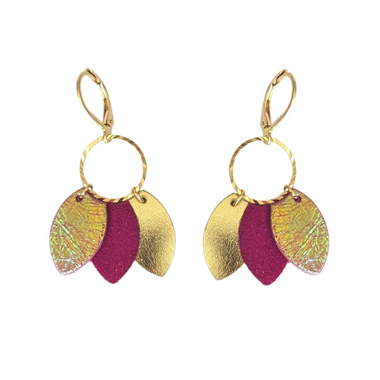 Boucles d’oreilles Kali caméléon