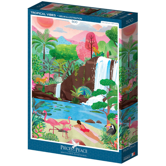 Puzzle Tropical vibes 500 pièces