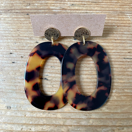 Boucles d’oreilles Alba léopard