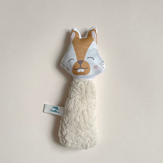 Hochet Écureuil Teddy Beige