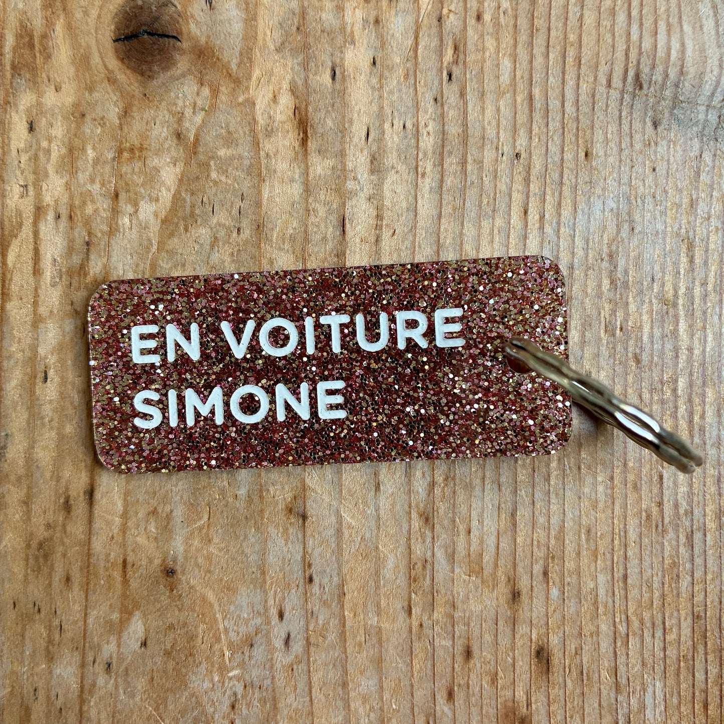 Porte-clés En voiture Simone rose
